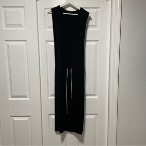 Halston Heritage sleeveless cotton dress black size Small